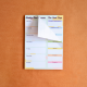 52 Sheet A5 Magnetic Weekly Meal Planner Notepad - Quirky